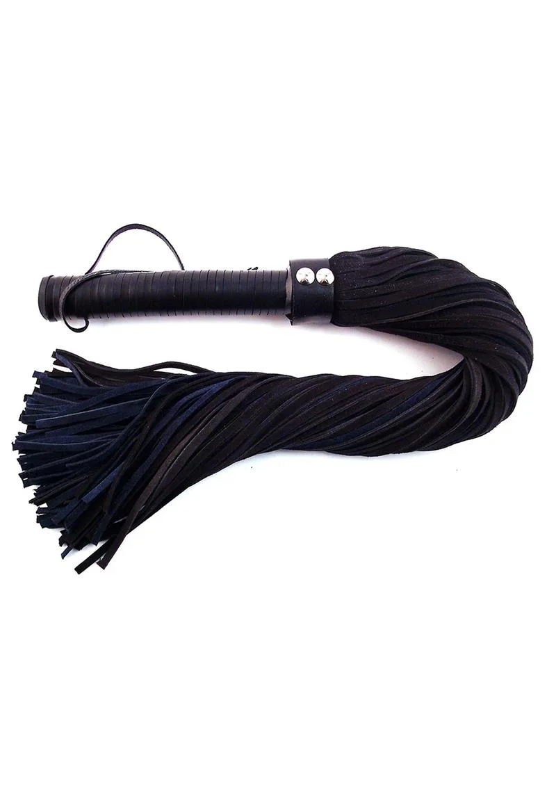 Rouge Suede Flogger with Leather Handle - Image 2
