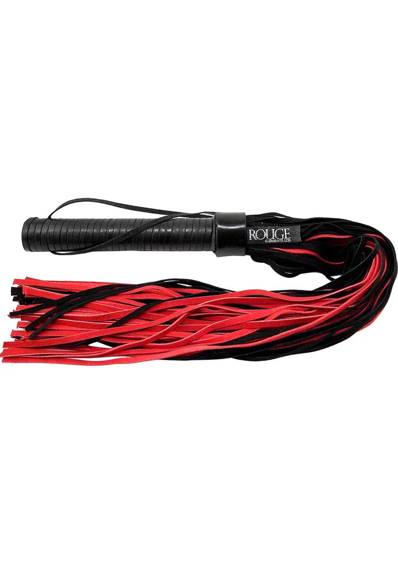 Rouge Suede Flogger with Leather Handle - Image 5