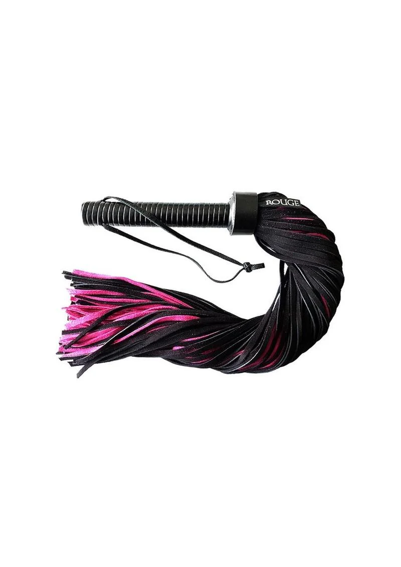 Rouge Suede Flogger with Leather Handle - Image 7