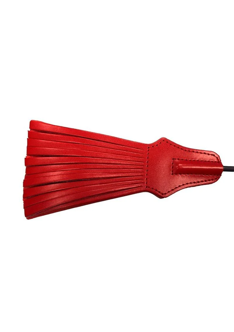 Rouge Tasselled Leather Riding Crop - Image 2