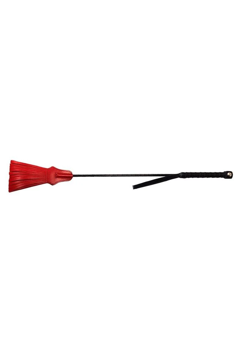 Rouge Tasselled Leather Riding Crop - Image 3