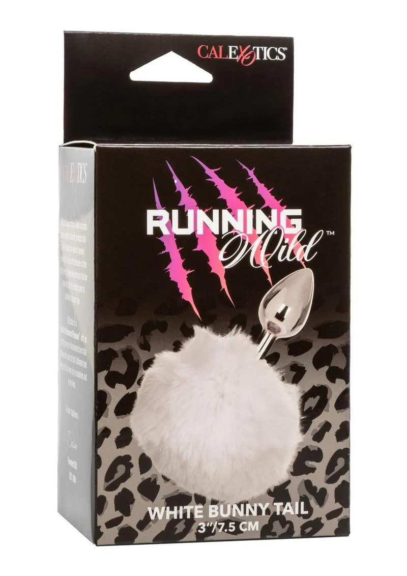 Running Wild Faux Fur Bunny Tail and Metallic Anal Plug - Image 3