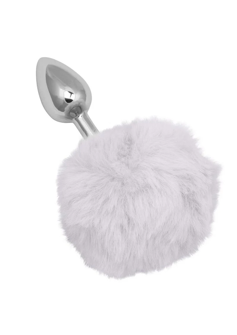 Running Wild Faux Fur Bunny Tail and Metallic Anal Plug - Image 4