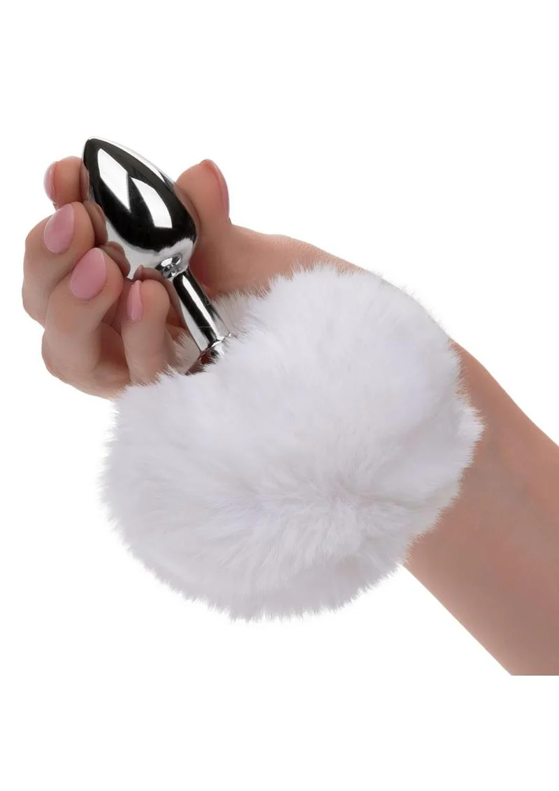 Running Wild Faux Fur Bunny Tail and Metallic Anal Plug - Image 5