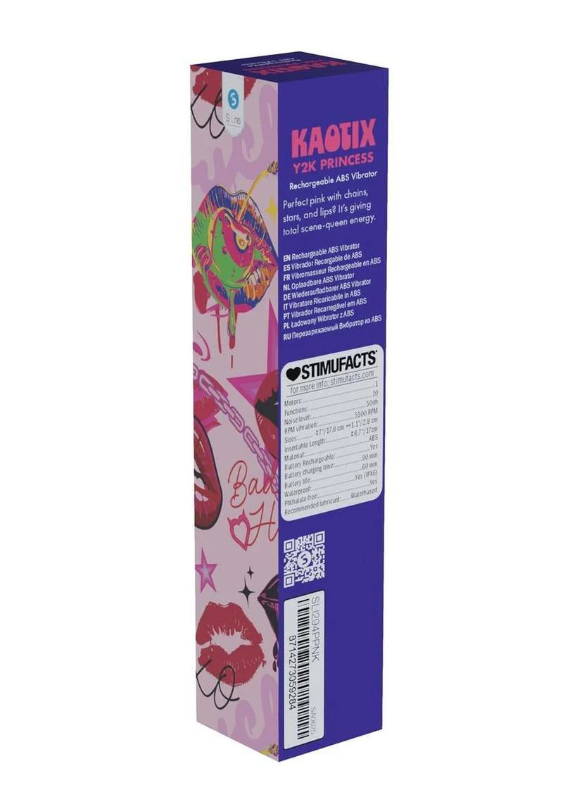 S-Line Kaotix Y2k Princess Rechargeable Vibrator - Powder - Image 3