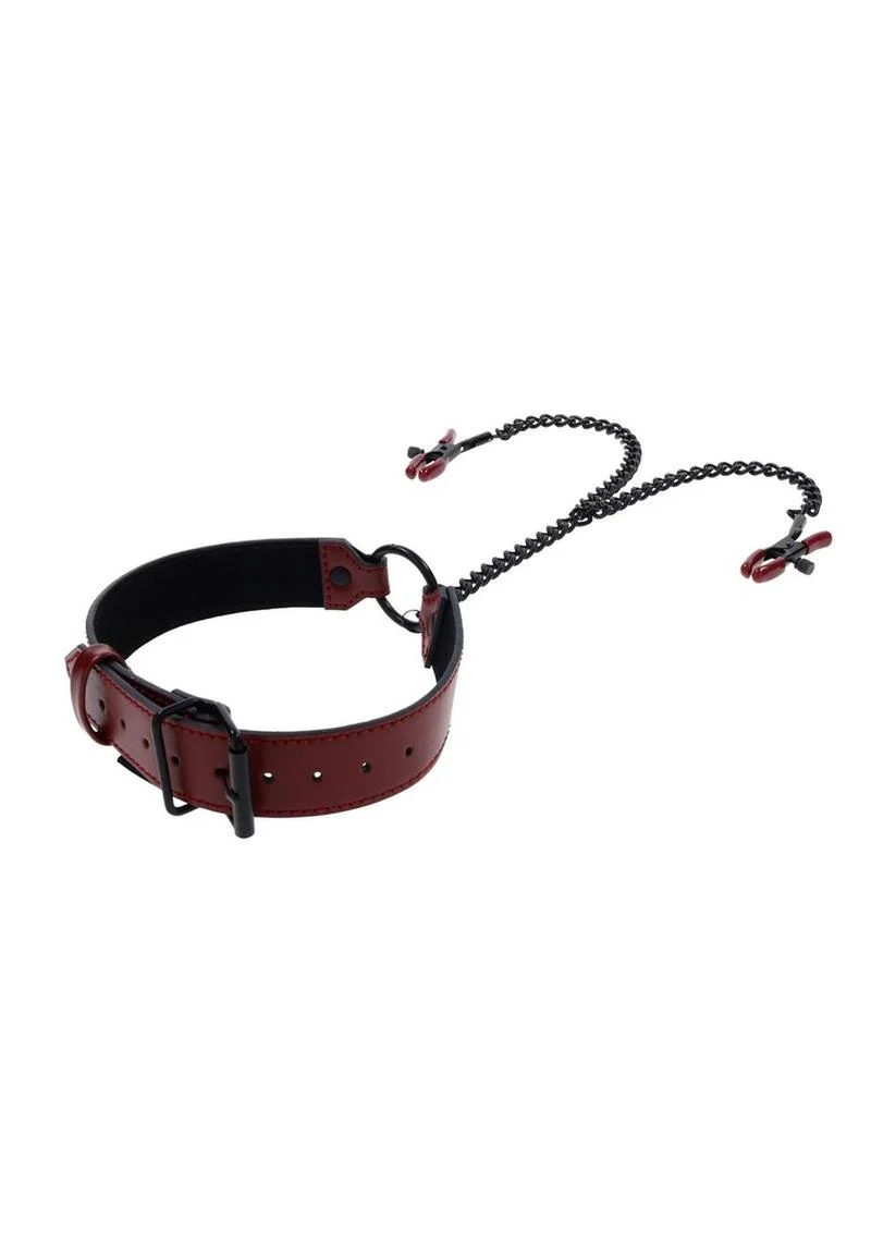 Saffron Collar with Nipple Clamp - Image 4