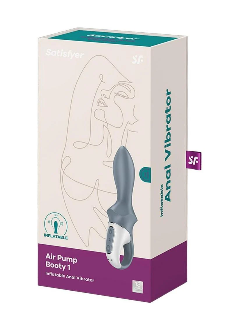 Satisfyer Air Pump Booty 1 Rechargeable Silicone Anal Vibrator - Image 2