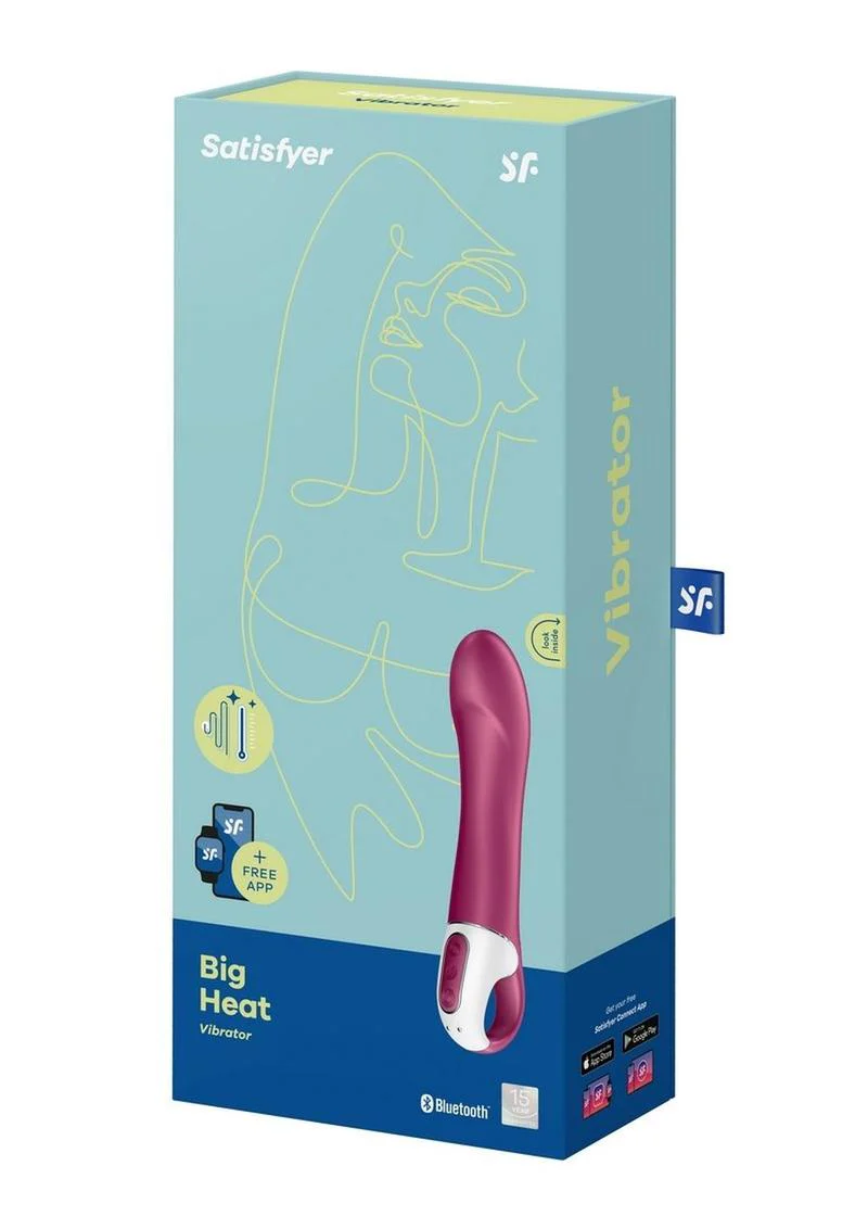 Satisfyer Big Heat Rechargeable Silicone Warming Vibrator - Image 2