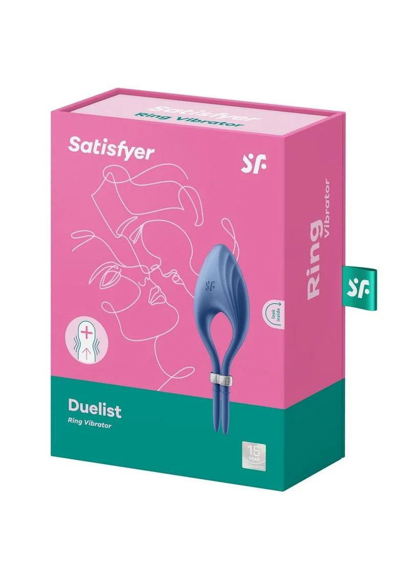 Satisfyer Duelist Silicone Vibrating Adjustable Couples Ring - Image 2