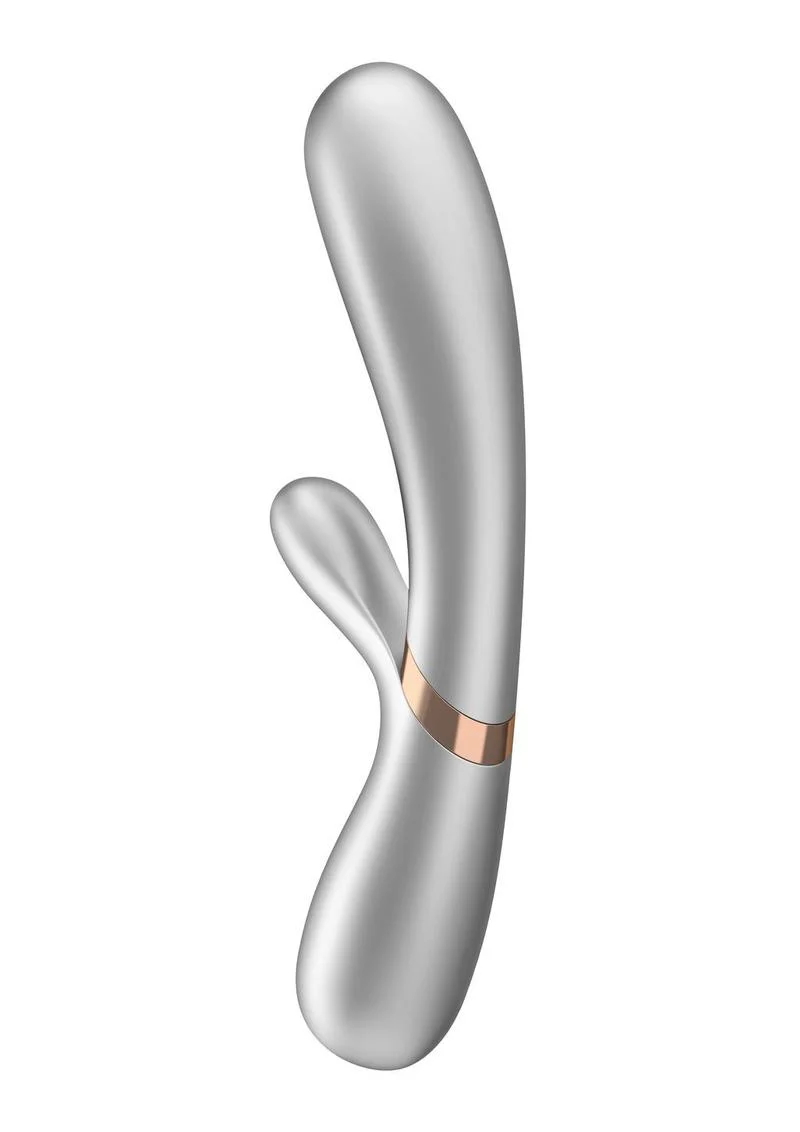Satisfyer Hot Lover Rechargeable Silicone Warming Dual-Stim Vibrator - Image 3