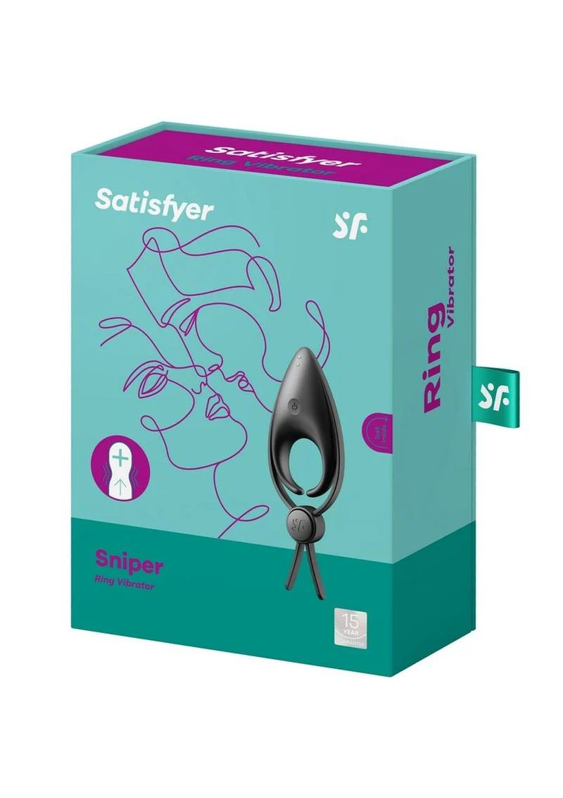 Satisfyer Men Sniper Rechargeable Silicone Vibrating Cock Ring - Image 3