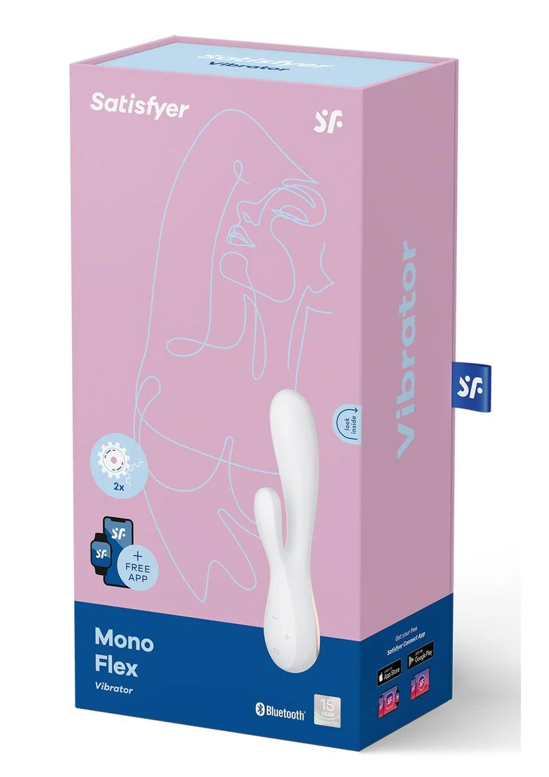 Satisfyer Mono Flex Rechargeable Silicone Rabbit Vibrator - Image 6