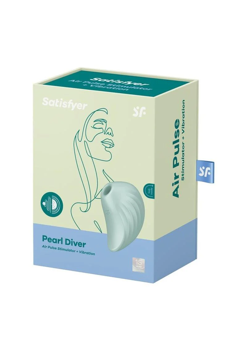Satisfyer Pearl Diver Rechargeable Silicone Clitoral Stimulator - Image 2