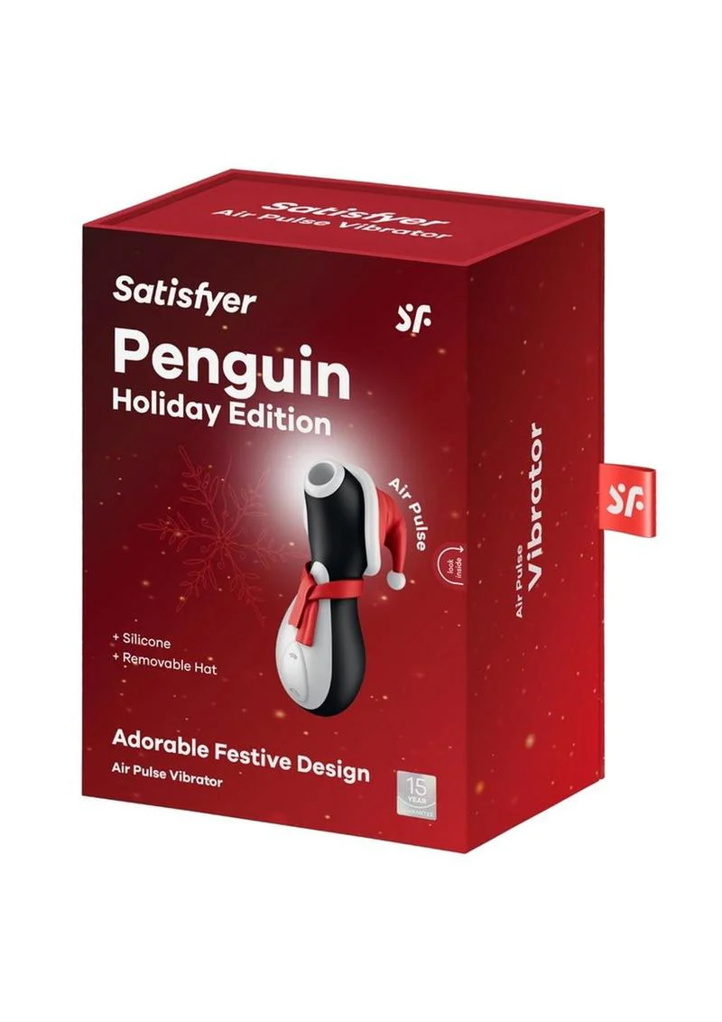Satisfyer Penguin Silicone Rechargeable Clitoral Stimulator Holiday Edition - Image 2