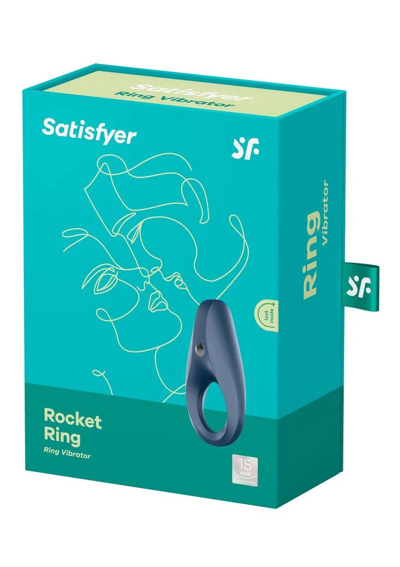 Satisfyer Rocket Ring Silicone Magnetic USB Recharge Cockring Waterproof - Image 2