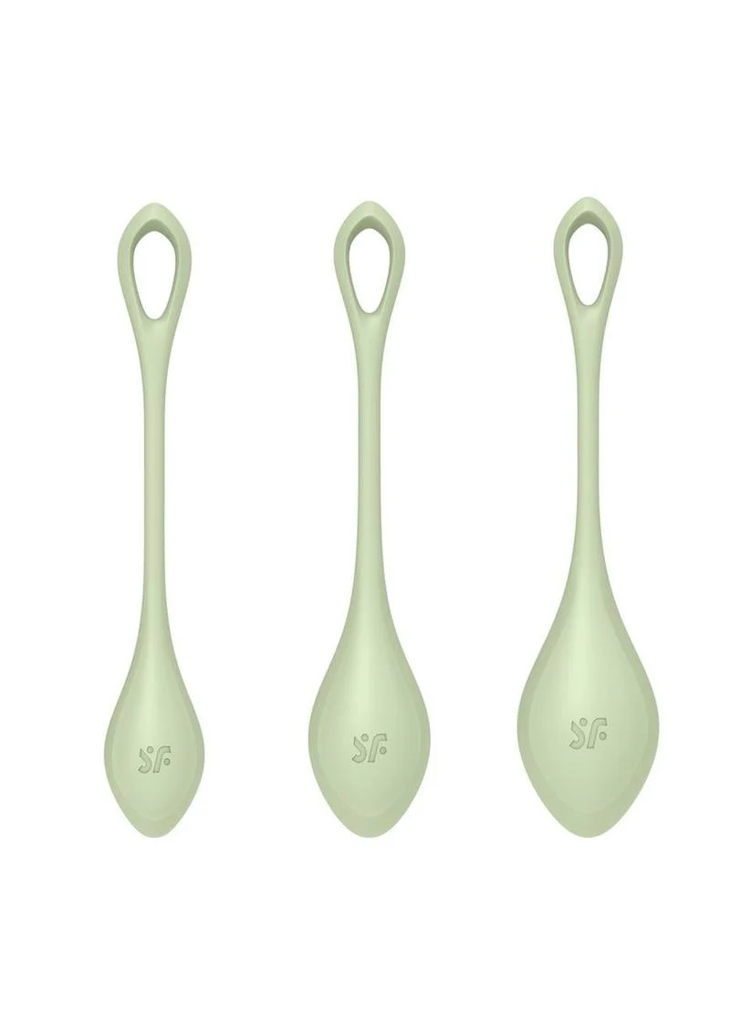 Satisfyer Yoni Power 2 Silicone Weighted Ben Wa Balls Set - Light - Image 4