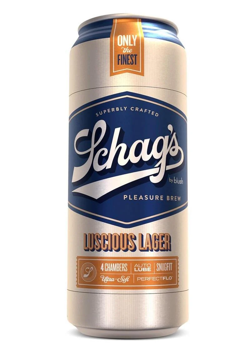 Schag's Luscious Lager Beer Can Stroker - Frosted - Image 2