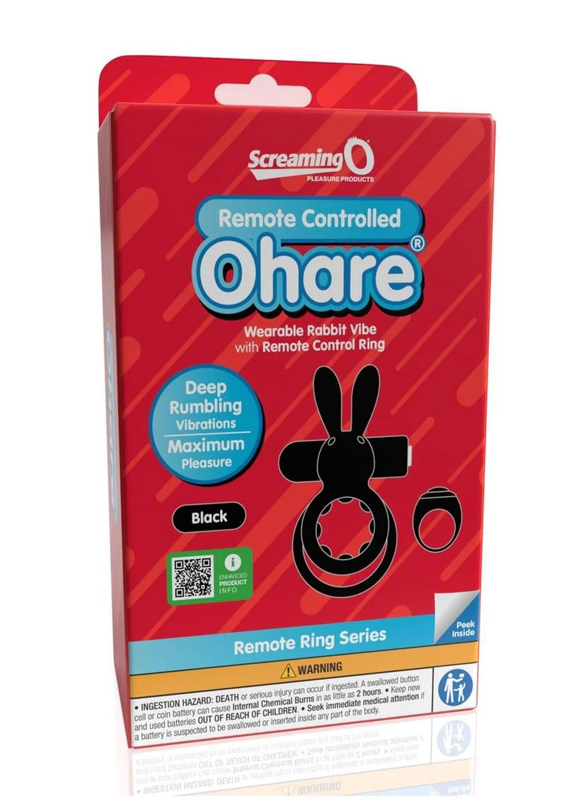 Screaming O Ohare Remote Control Rechargeable Silicone Vibrating Cock Ring - Image 10