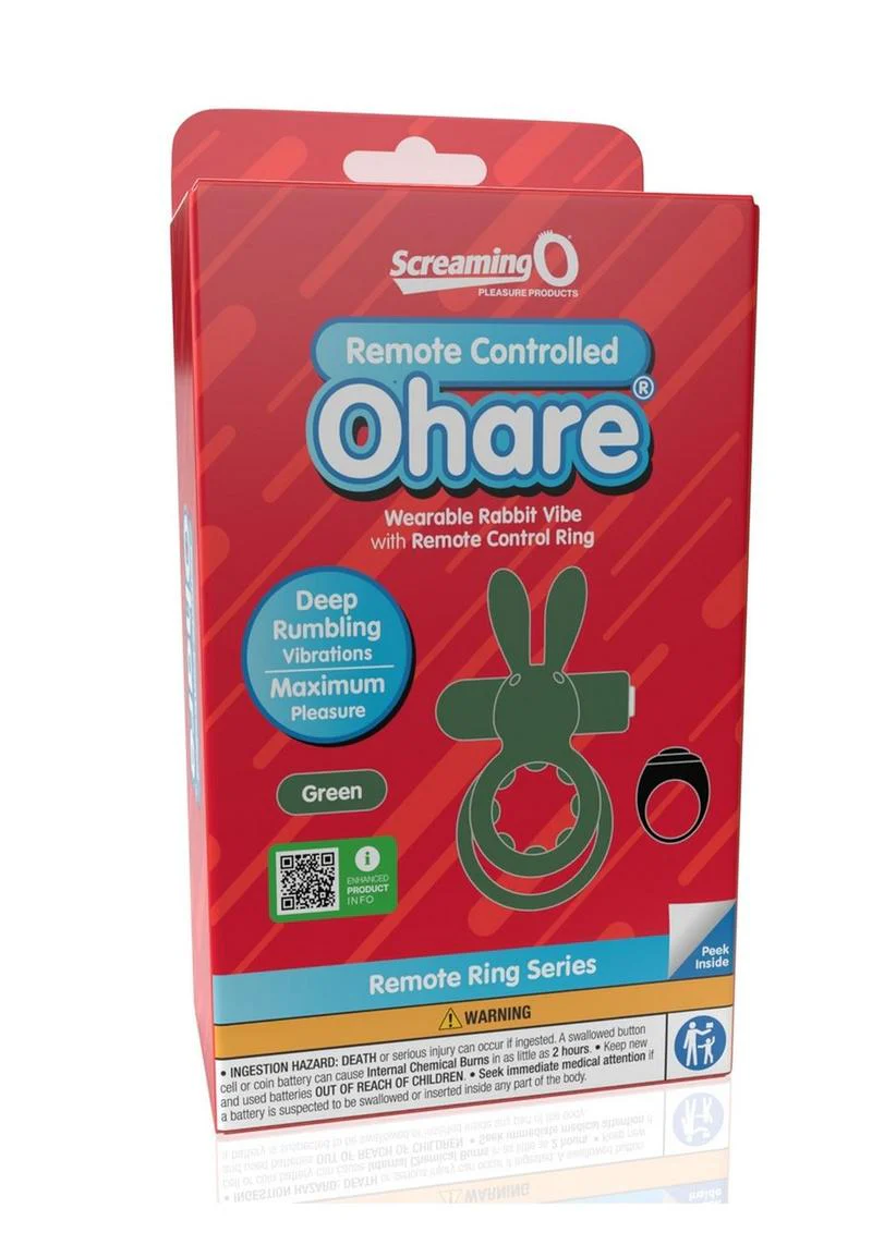 Screaming O Ohare Remote Control Rechargeable Silicone Vibrating Cock Ring - Image 4