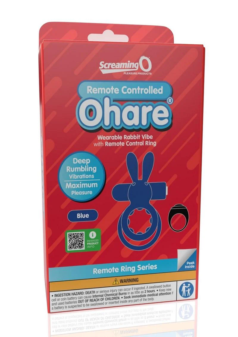 Screaming O Ohare Remote Control Rechargeable Silicone Vibrating Cock Ring - Image 7