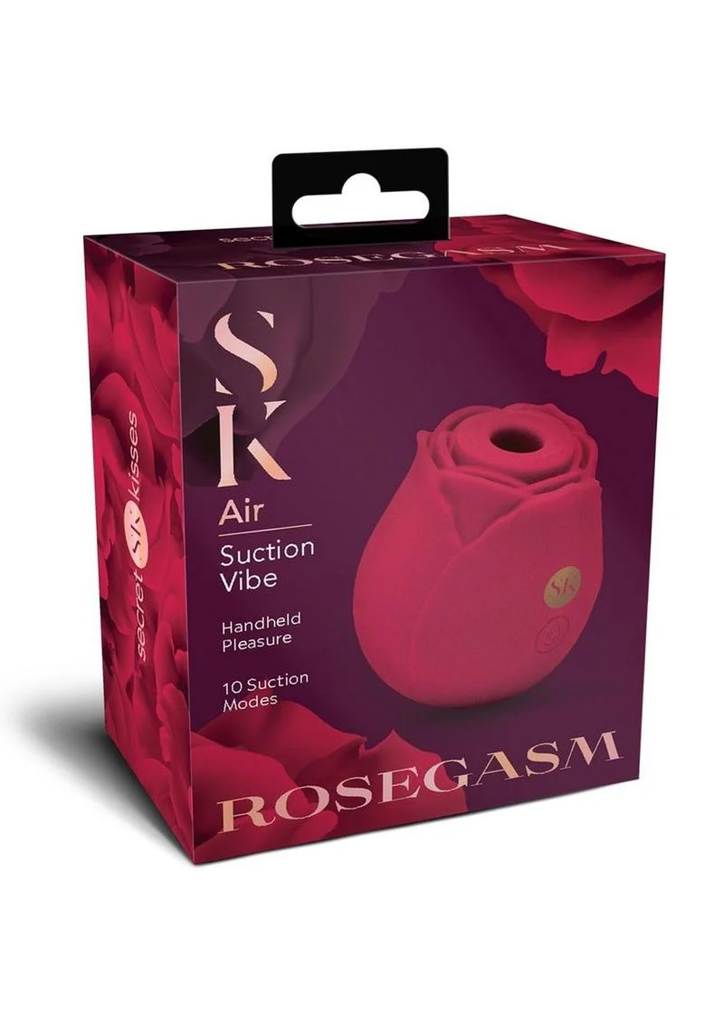Secret Kisses Rosegasm Air Rechargeable Silicone Clitoral Stimulator - Image 2