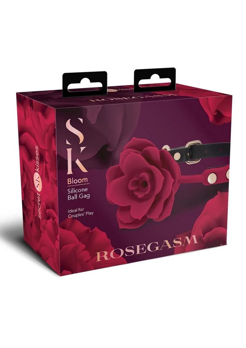Secret Kisses Rosegasm Bloom Silicone Mouth Gag - Image 2