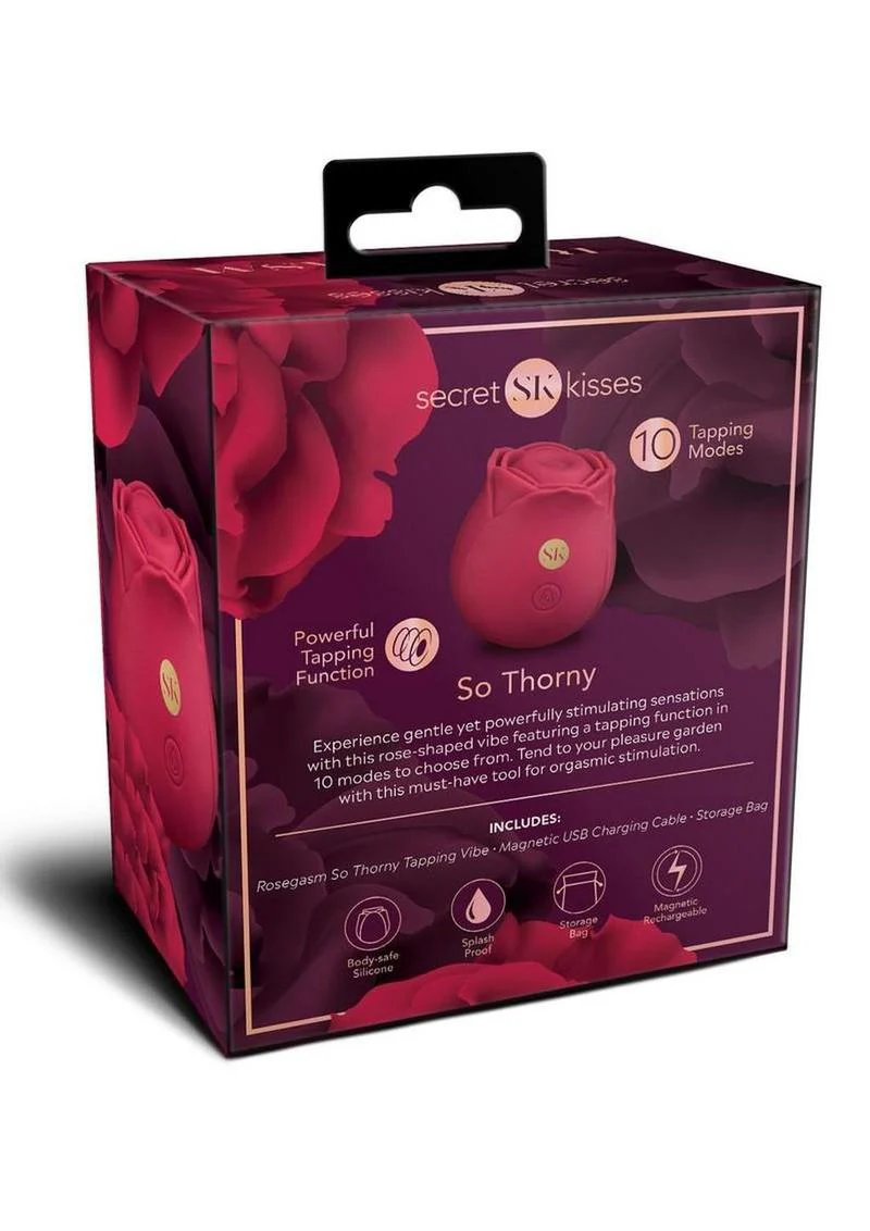 Secret Kisses Rosegasm Playful Petal Rechargeable Silicone Finger Vibrator - Image 4