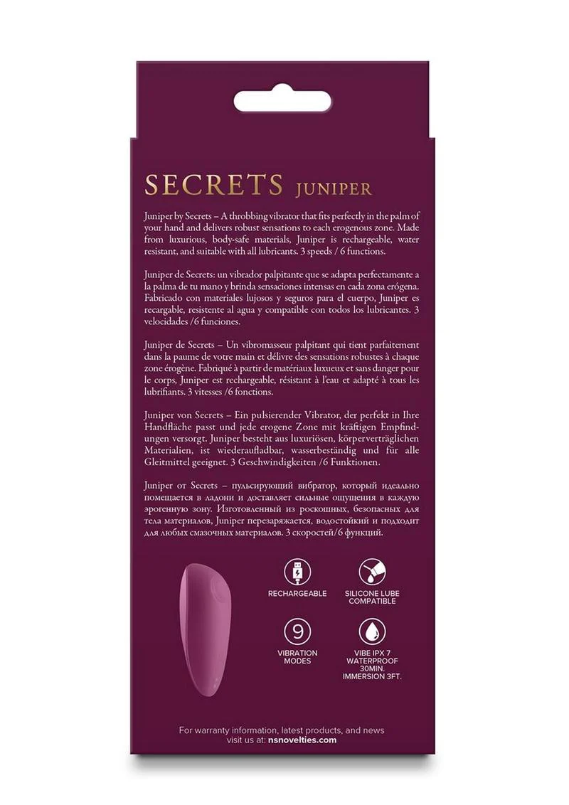 Secrets Juniper Rechargeable Silicone Vibrator - Image 4