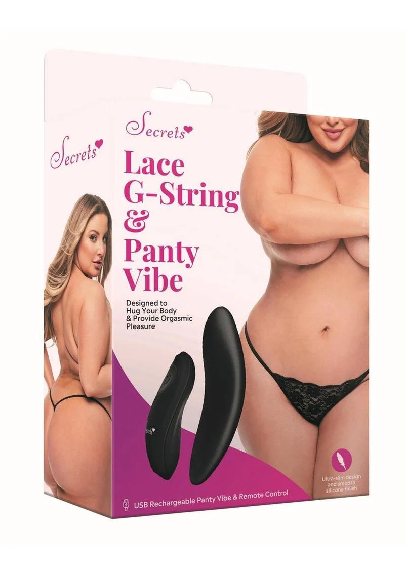 Secrets Lace Panty and Rechargeable Remote Control Panty Vibe - Image 16
