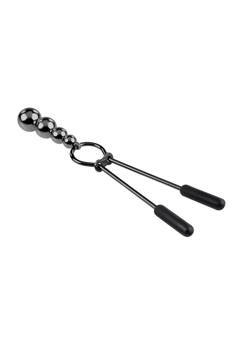 Selopa Beaded Nipple Clamps - Black Chrome - Image 3