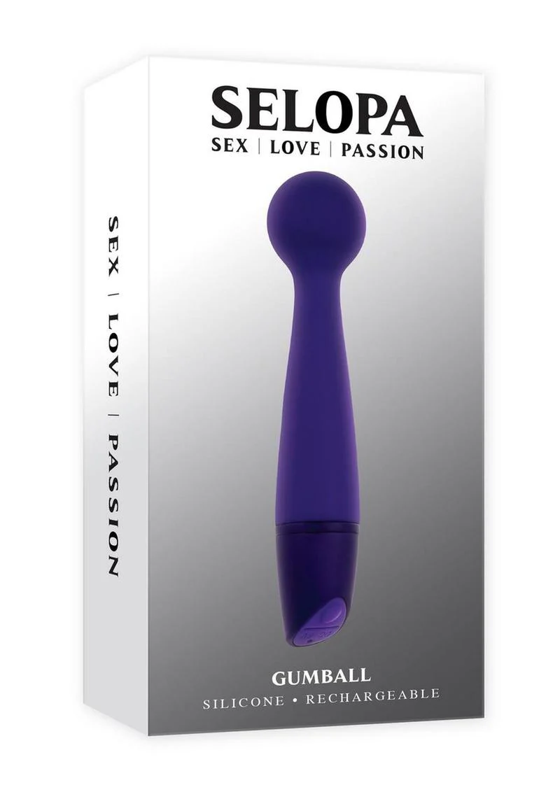 Selopa Gumball Rechargeable Silicone Vibrating Wand - Image 2