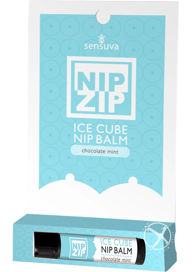 Sensuva Nip Zip Ice Cube Nip Balm Chocolate Mint Flavor - Image 2
