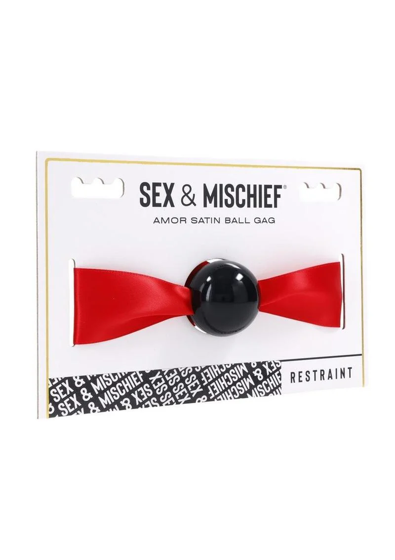 Sex and Mischief Amor Satin Ball Gag - Image 2