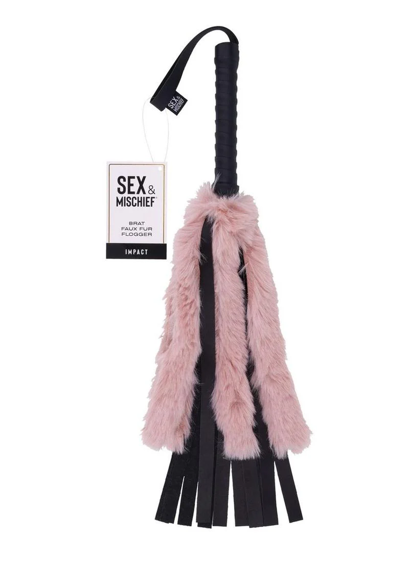 Sex and Mischief Brat Faux Fur Flogger - Image 2