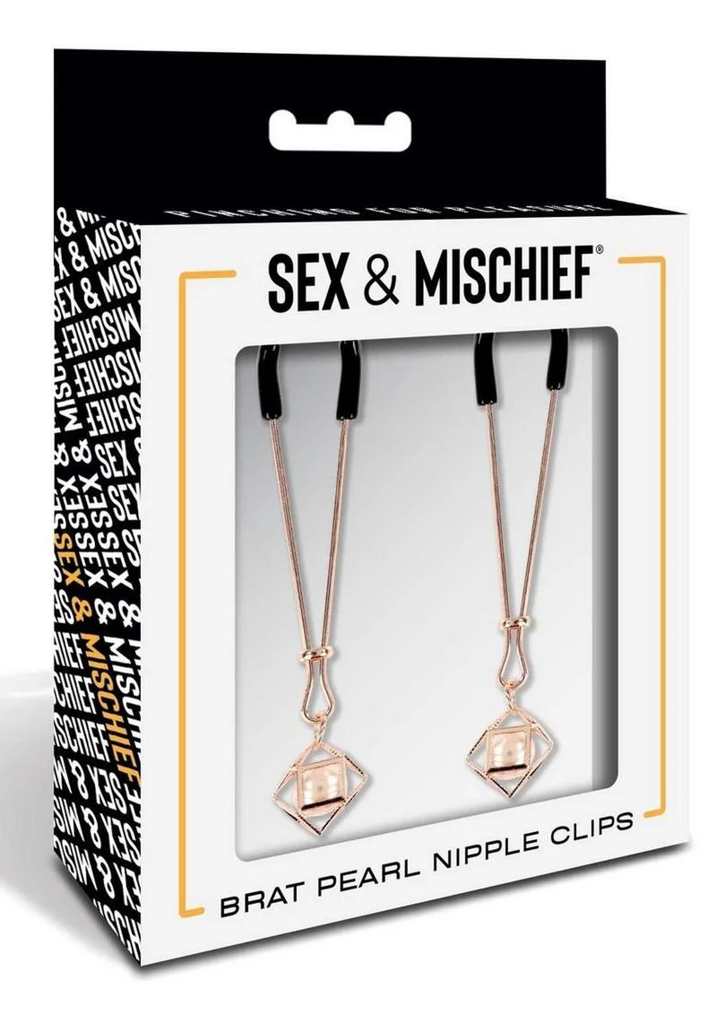 Sex and Mischief Brat Pearl Nipple Jewelry - Image 2