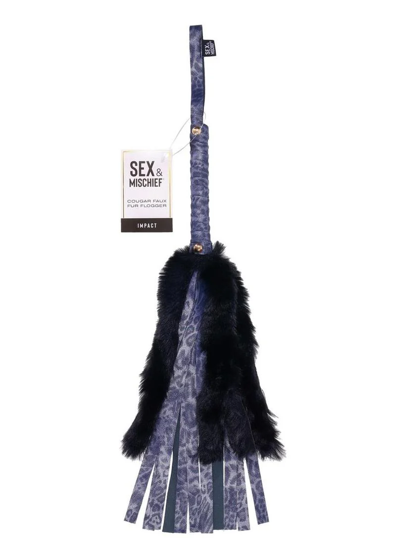 Sex and Mischief Cougar Faux Fur Flogger - Image 2