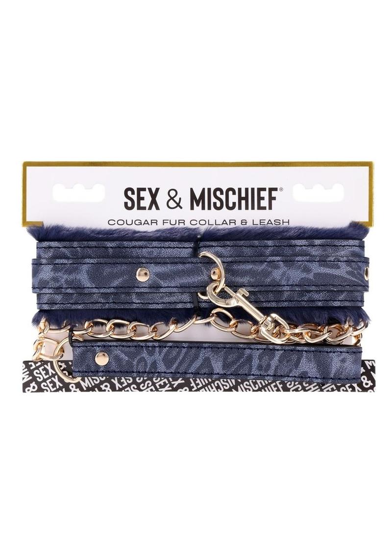 Sex and Mischief Cougar Fur Collar Andamp; Leash - Image 2