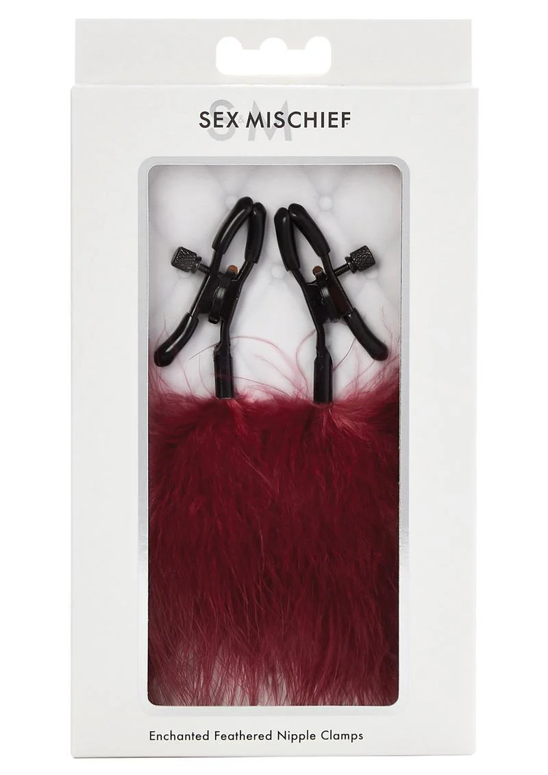 Sex and Mischief Enchanted Feather Nipple Clamps - Image 2