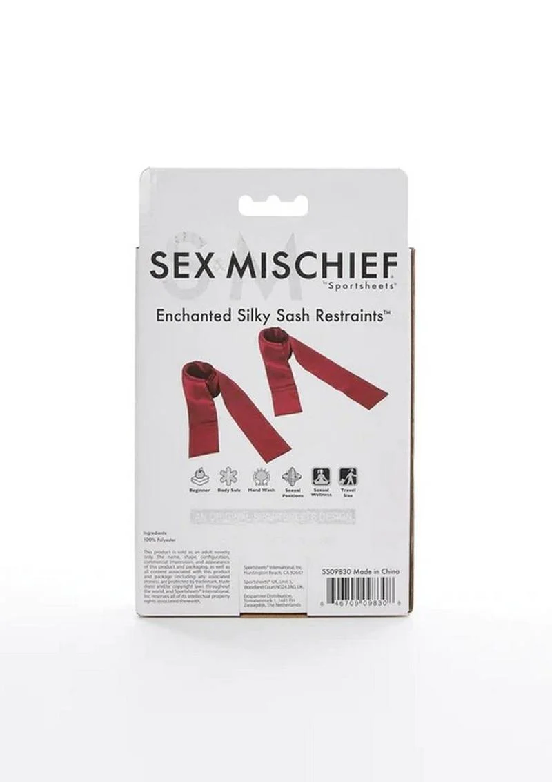 Sex and Mischief Enchanted Silky Sash Restraints - Image 4