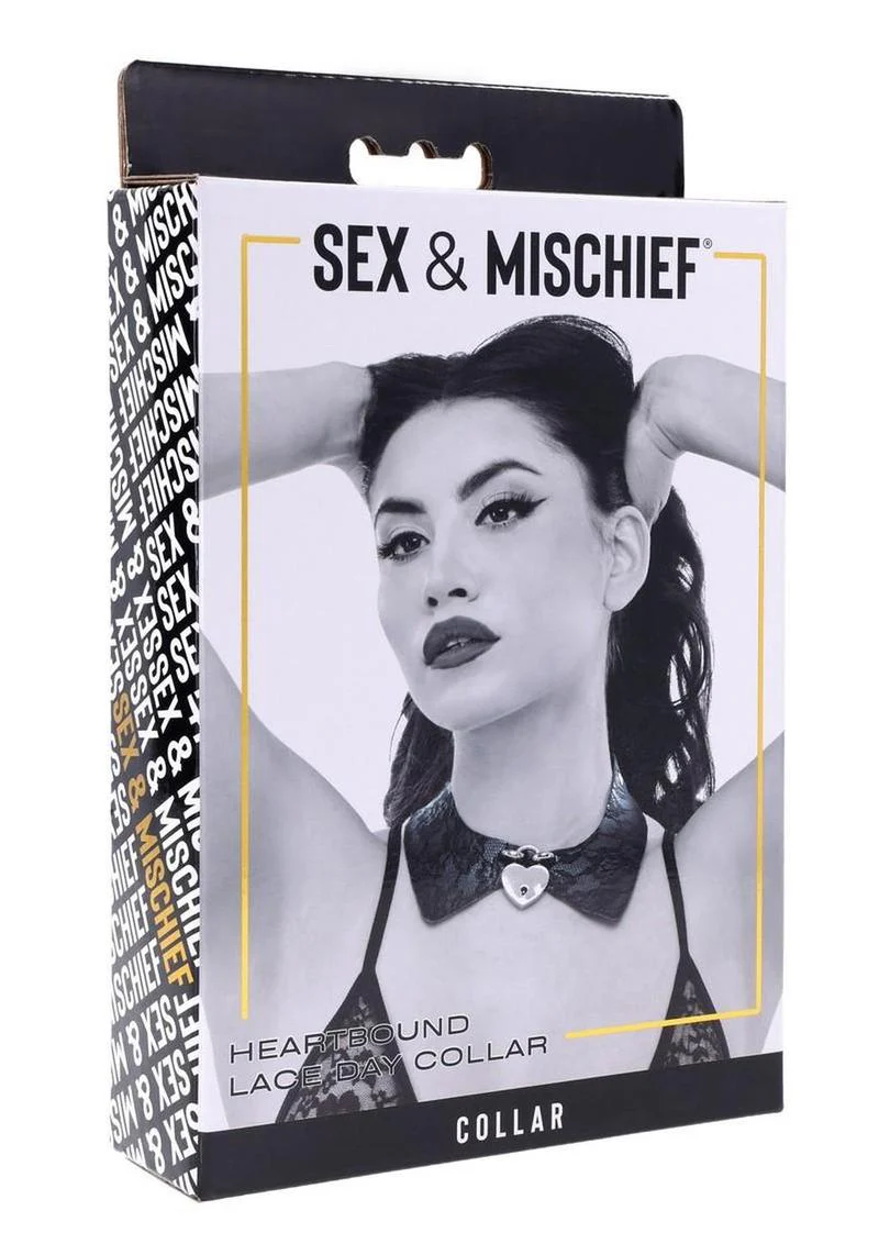 Sex and Mischief Heartbound Lace Day Collar - Image 2