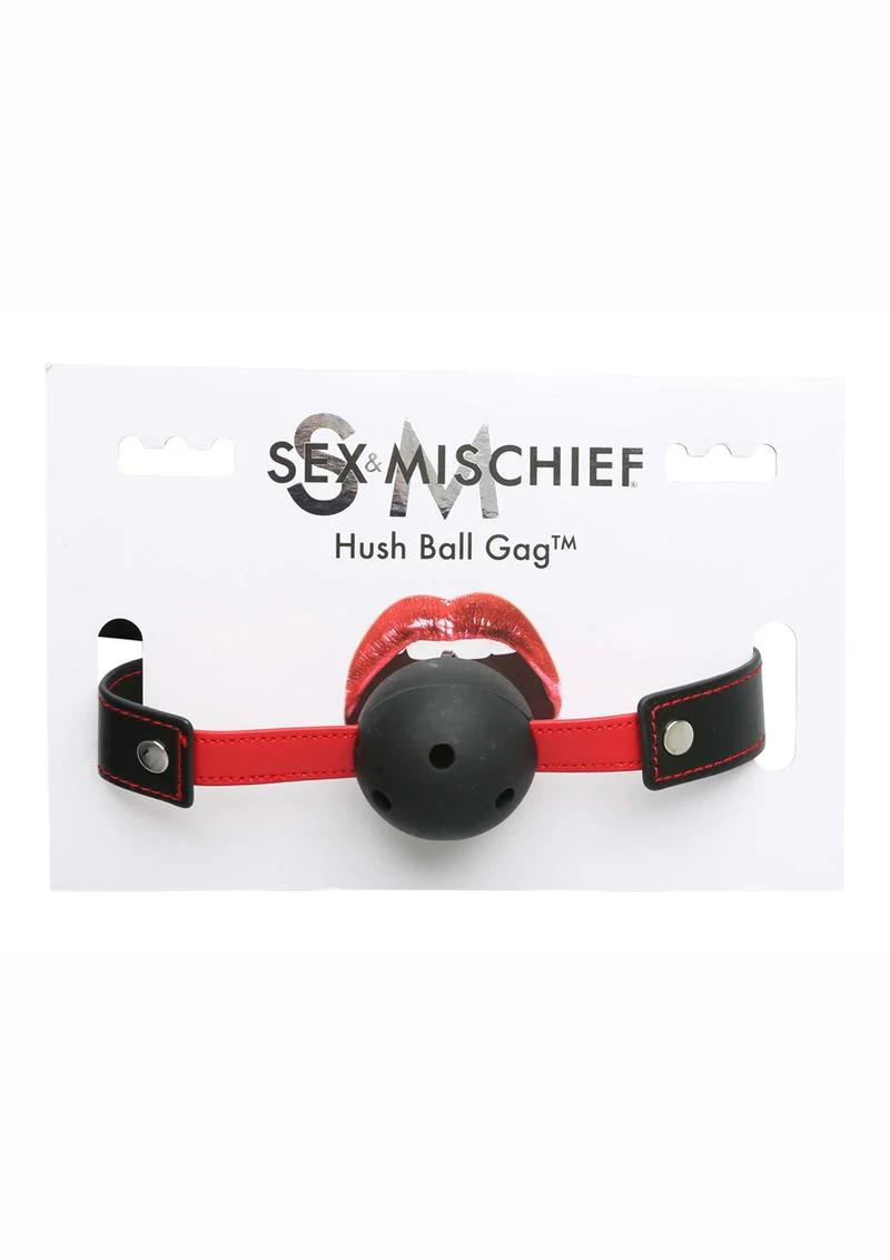 Sex and Mischief Hush Ball Gag Adjustable Strap - Image 2
