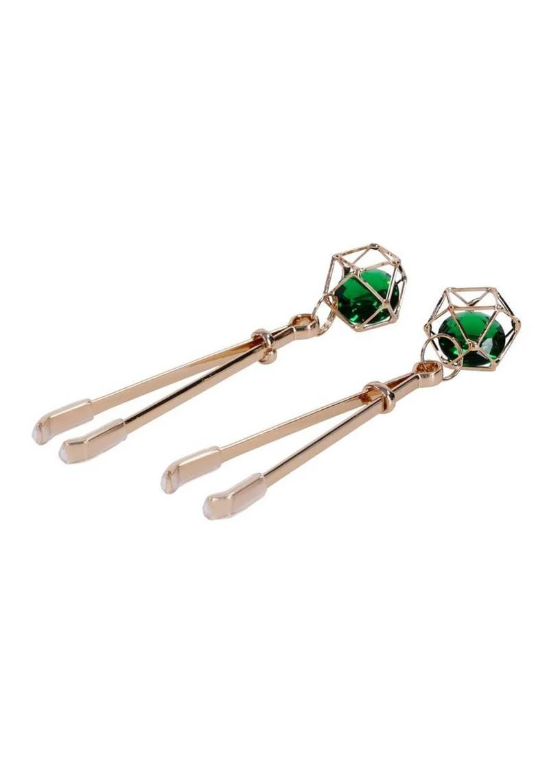 Sex and Mischief Indica Crystal Nipple Clips - Image 3