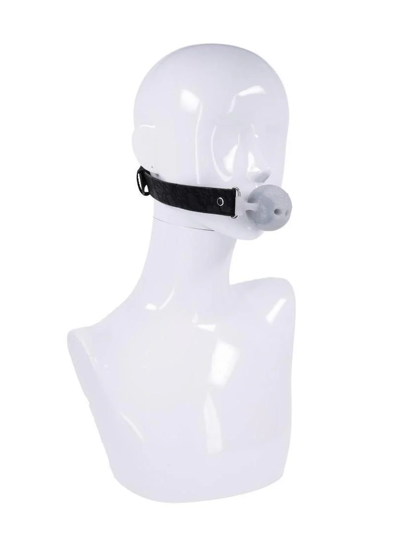 Sex and Mischief Lace Silicone Breathable Ball Gag - Image 4