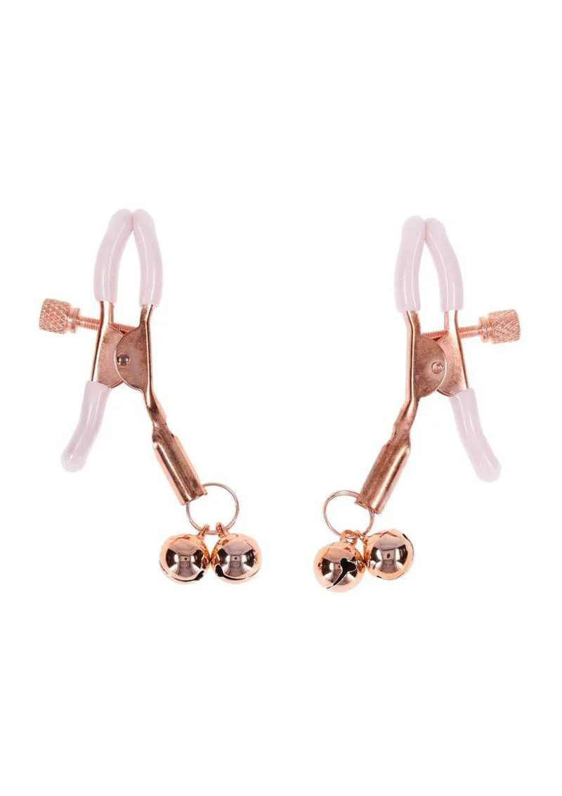 Sex and Mischief Peaches N Creame Bell Nipple Clamps