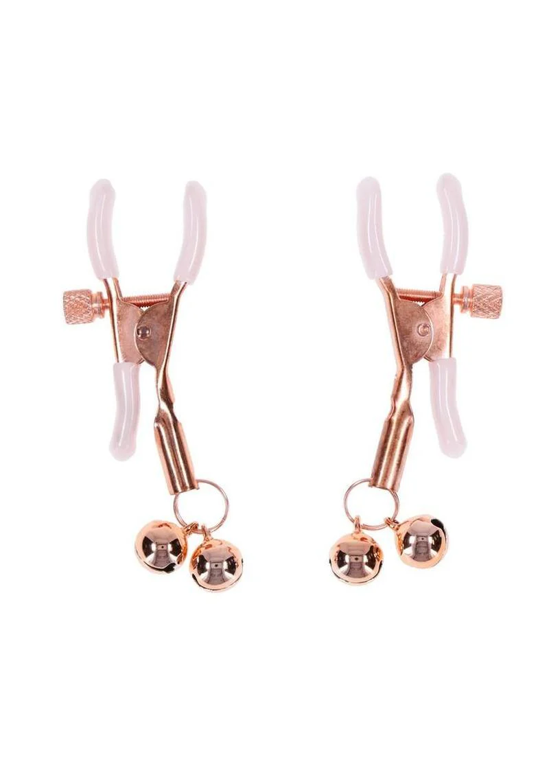 Sex and Mischief Peaches N Creame Bell Nipple Clamps - Image 4
