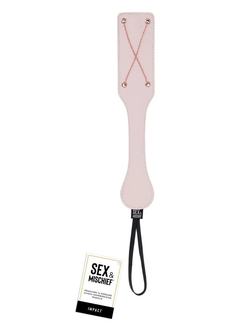 Sex and Mischief Peaches N Creame Chain Impressions Paddle - Image 2