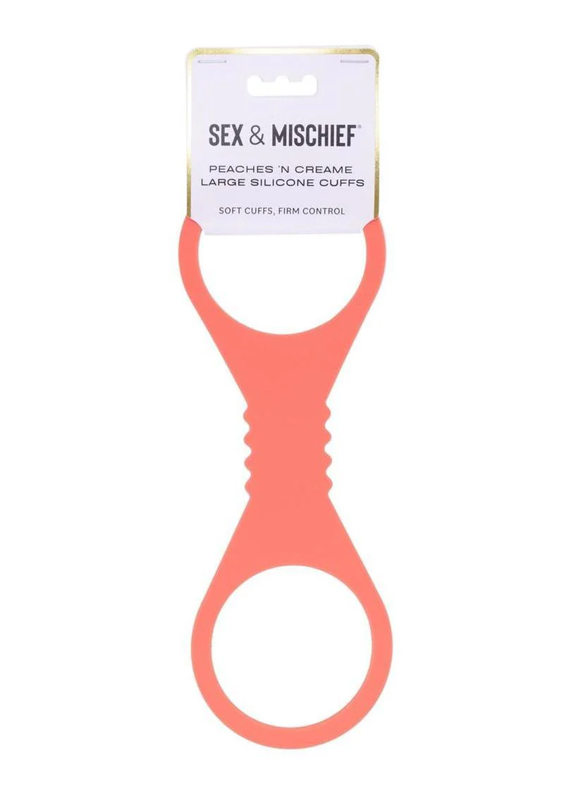 Sex and Mischief Peaches N Creame Silicone Cuffs - Image 3