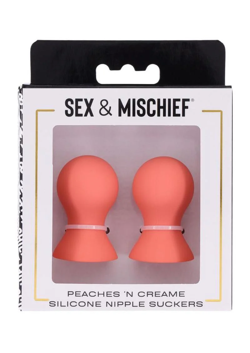 Sex and Mischief Peaches 'N Creame Silicone Nipple Suckers - Image 2