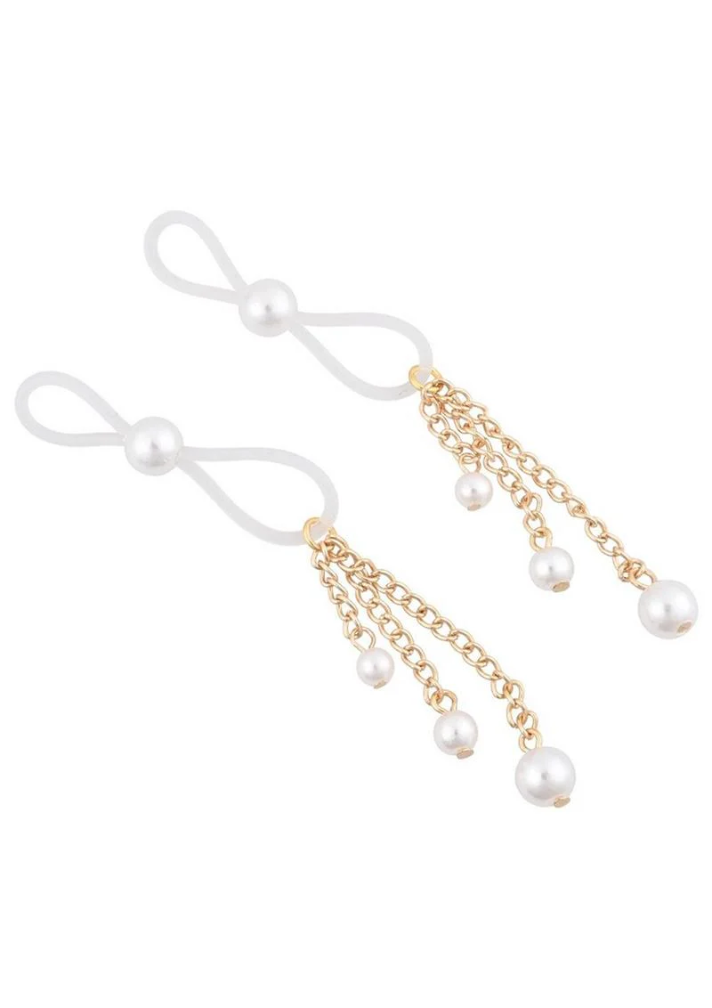 Sex and Mischief Pearl Nipple Ties - Image 3