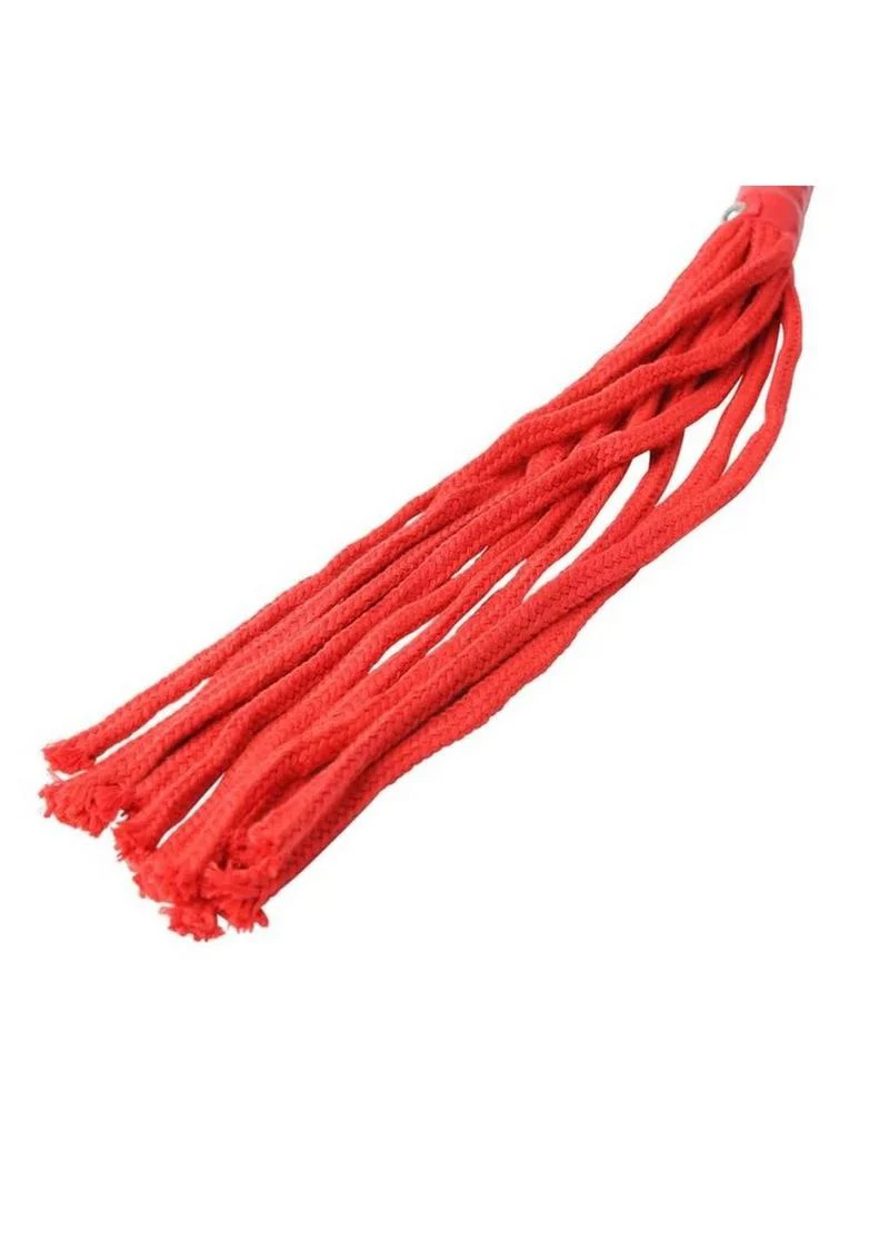 Sex and Mischief Red Rope Flogger - Image 4